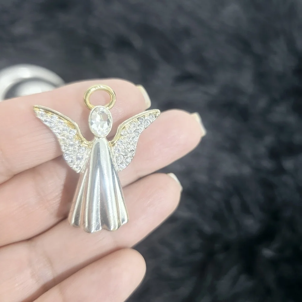 Monet Jewelry two silver-tone brooches